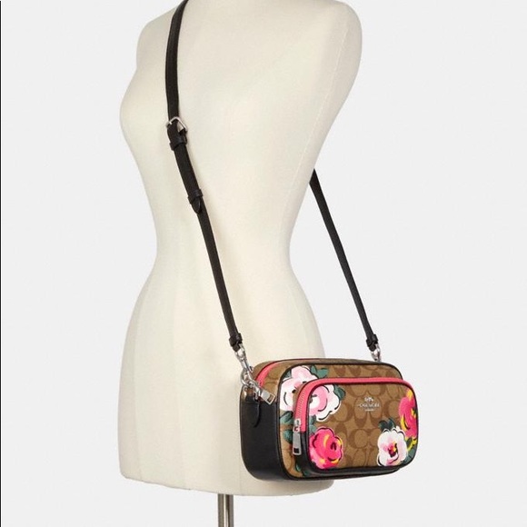 New💃Coach Court Crossbody Signature Vintage Rose - Picture 9 of 10